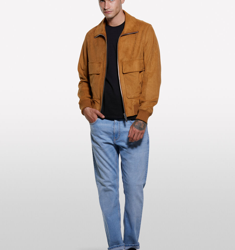 Μπλούζα κοντομάνικη μαύρη slim fit - μπλουζάκια κοντομάνικα ανδρικά - Μαυρο | Sisley image number 1